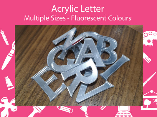 Acrylic Letters. Fluorescent Colours