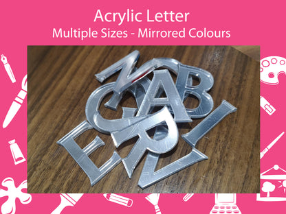 Acrylic Letters. Mirrored Colours