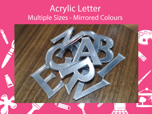 Acrylic Letters. Mirrored Colours