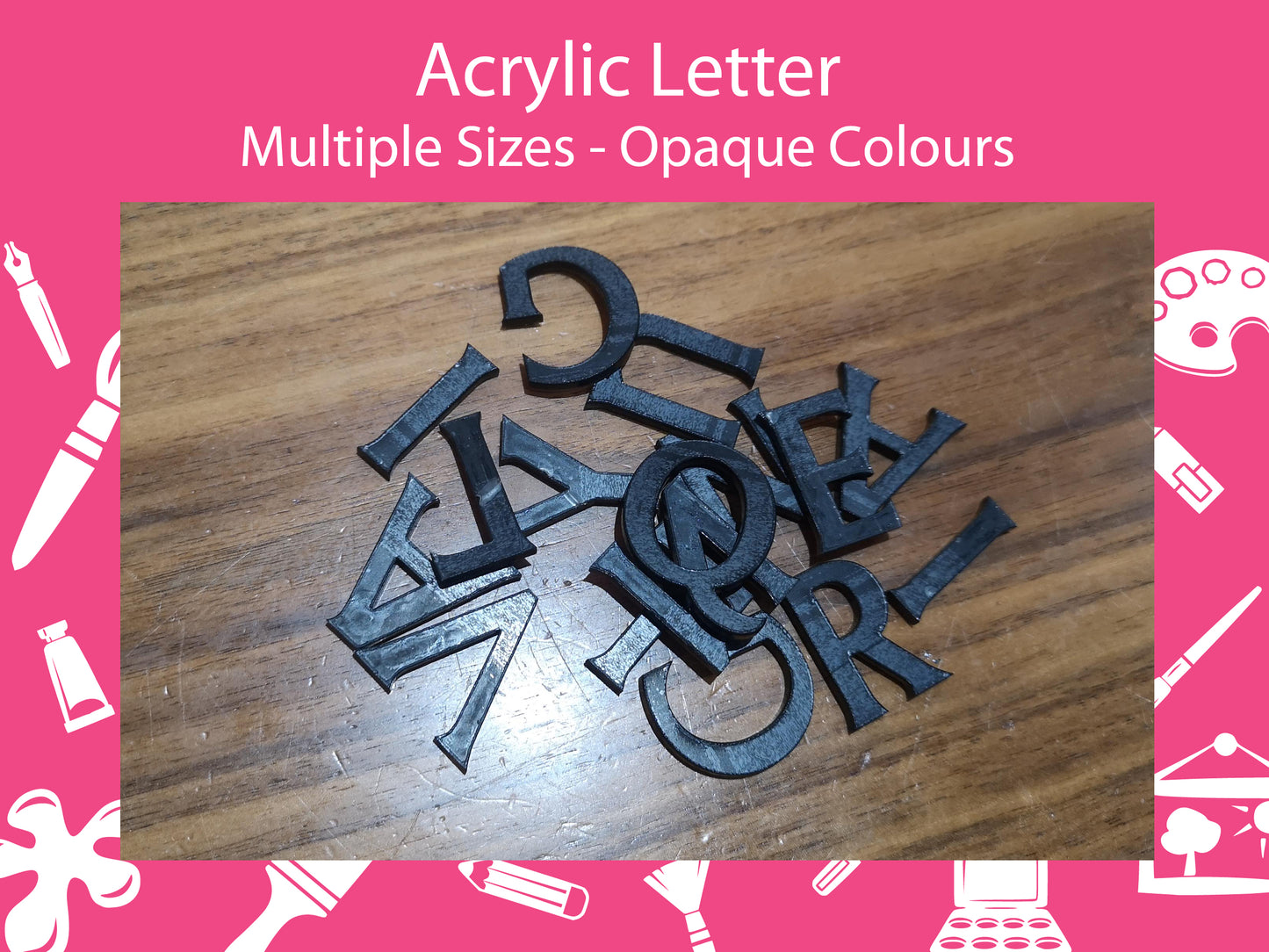 Acrylic Letters. Opaque Colours