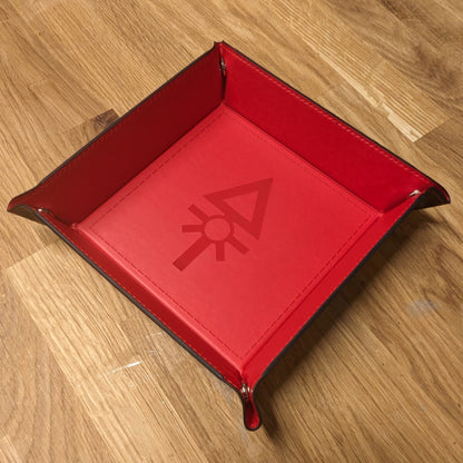 Leatherette Dice Tray - Personalised Collapsible Dice Tray