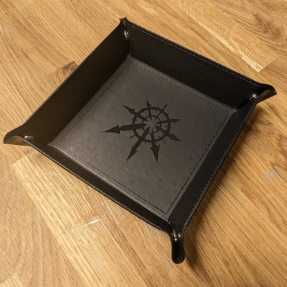 Leatherette Dice Tray - Personalised Collapsible Dice Tray