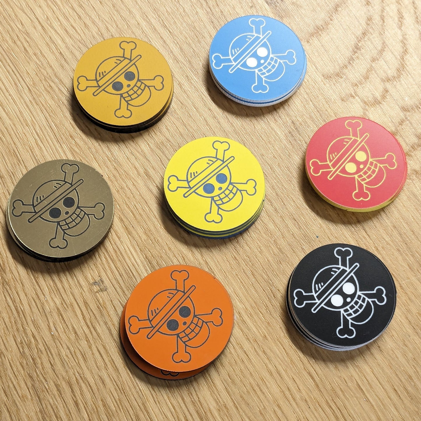 Straw Hat Token - Ability Used Counter - One Piece TGC - Multiple Colour Combinations