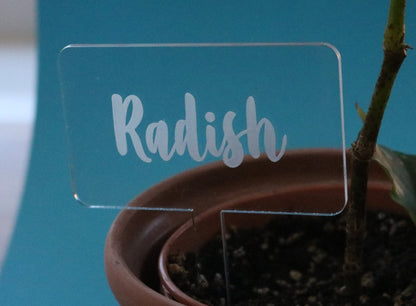 Vegetable & Herb Labels /Bulb and Flower Stakes /Garden Markers /Weatherproof Acrylic /Outdoor or Indoor Use /Plant Lover Gift /Customisable