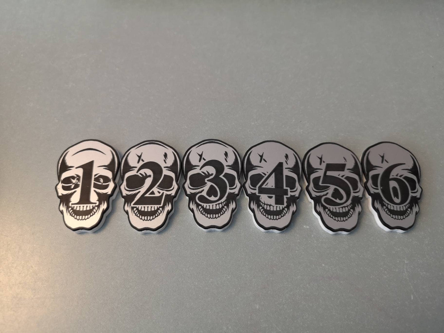 40mm Objective Skull Tokens, useful for Table Top Gaming/Warhammer/WH 40k