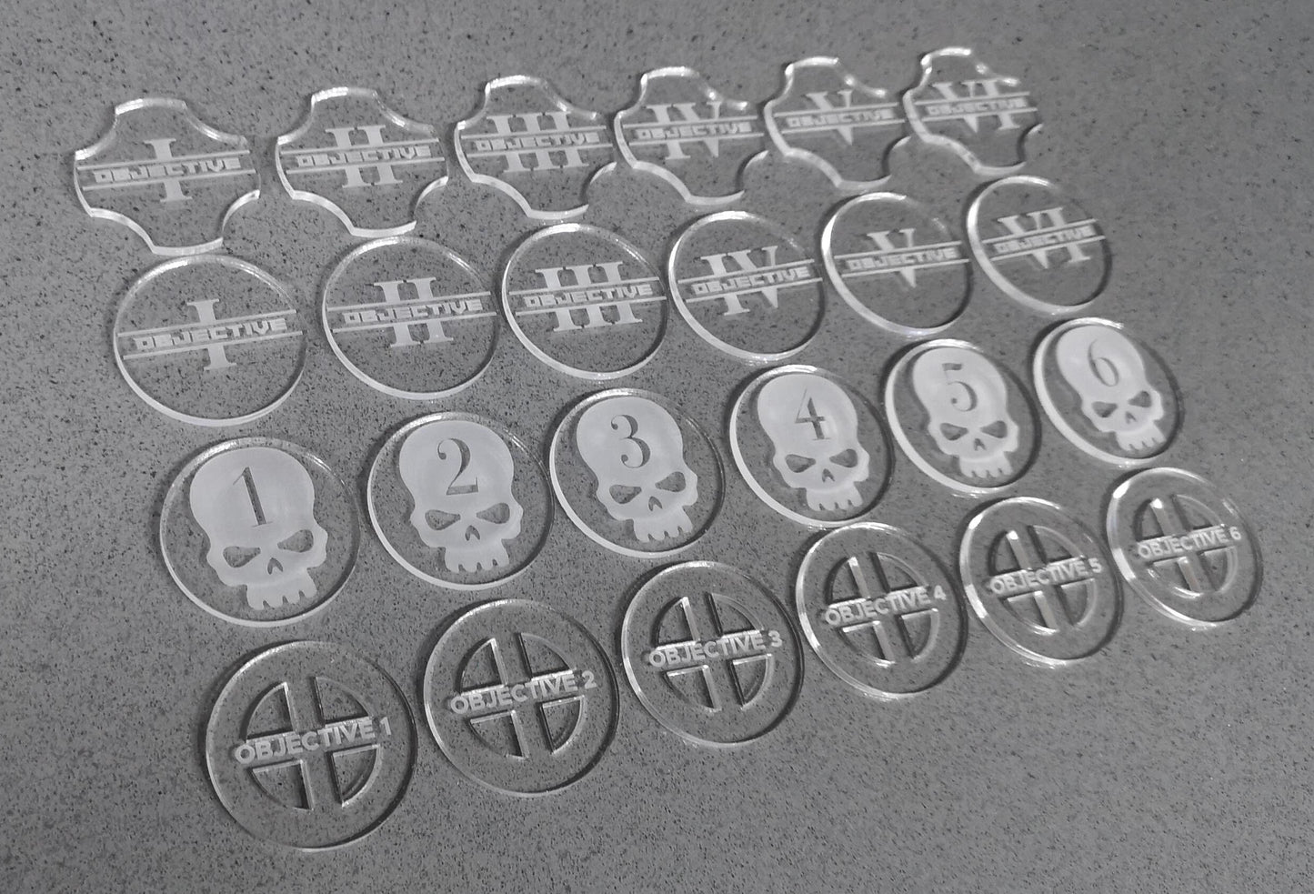 40mm Objective Markers - Set of 6, ideal for use with Warhammer Age of Sigmar™