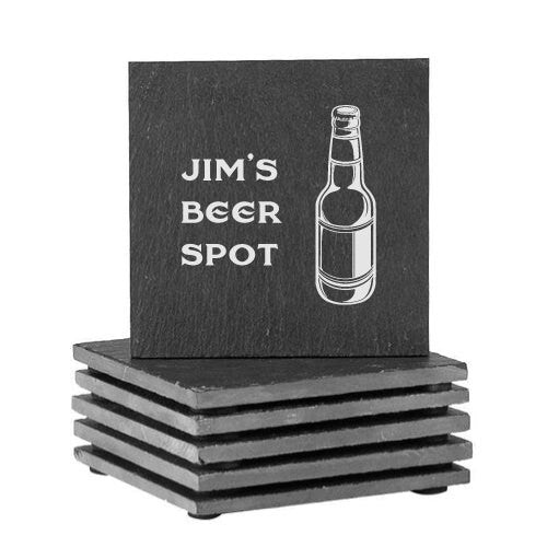 Personalised Square Slate Coasters