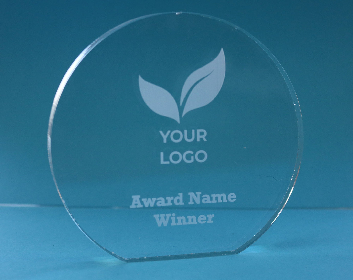 Personalised Circle/Star Acrylic Award - 10mm Thick