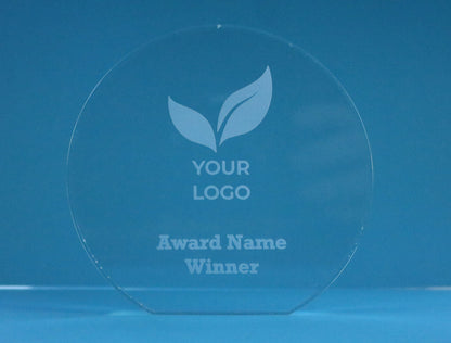 Personalised Star/Circle Acrylic Award - 10mm Thick