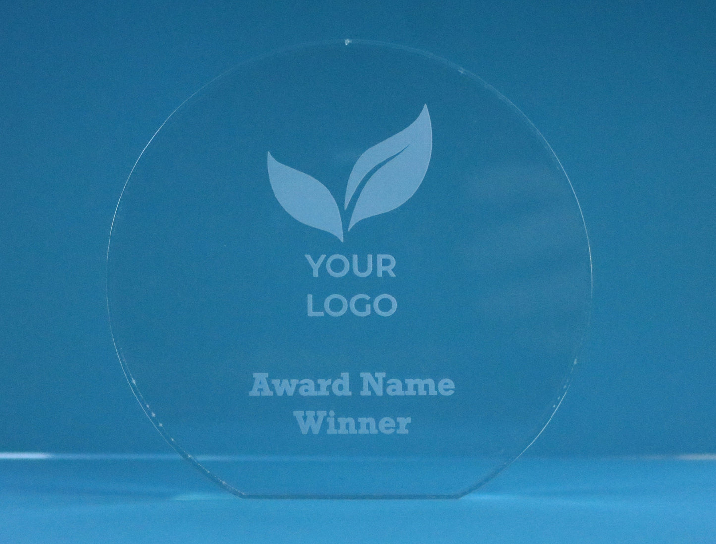 Personalised Circle/Star Acrylic Award - 10mm Thick