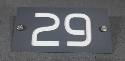 Acrylic House Sign Door Number, Acrylic Door Sign Bespoke, Modern House Sign, Modern House Plaque, House Number