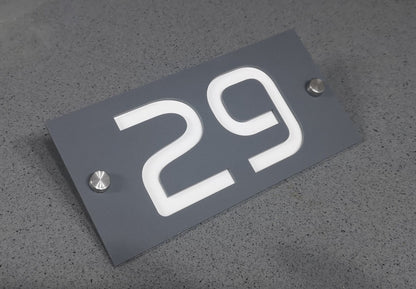 Acrylic House Sign Door Number, Acrylic Door Sign Bespoke, Modern House Sign, Modern House Plaque, House Number