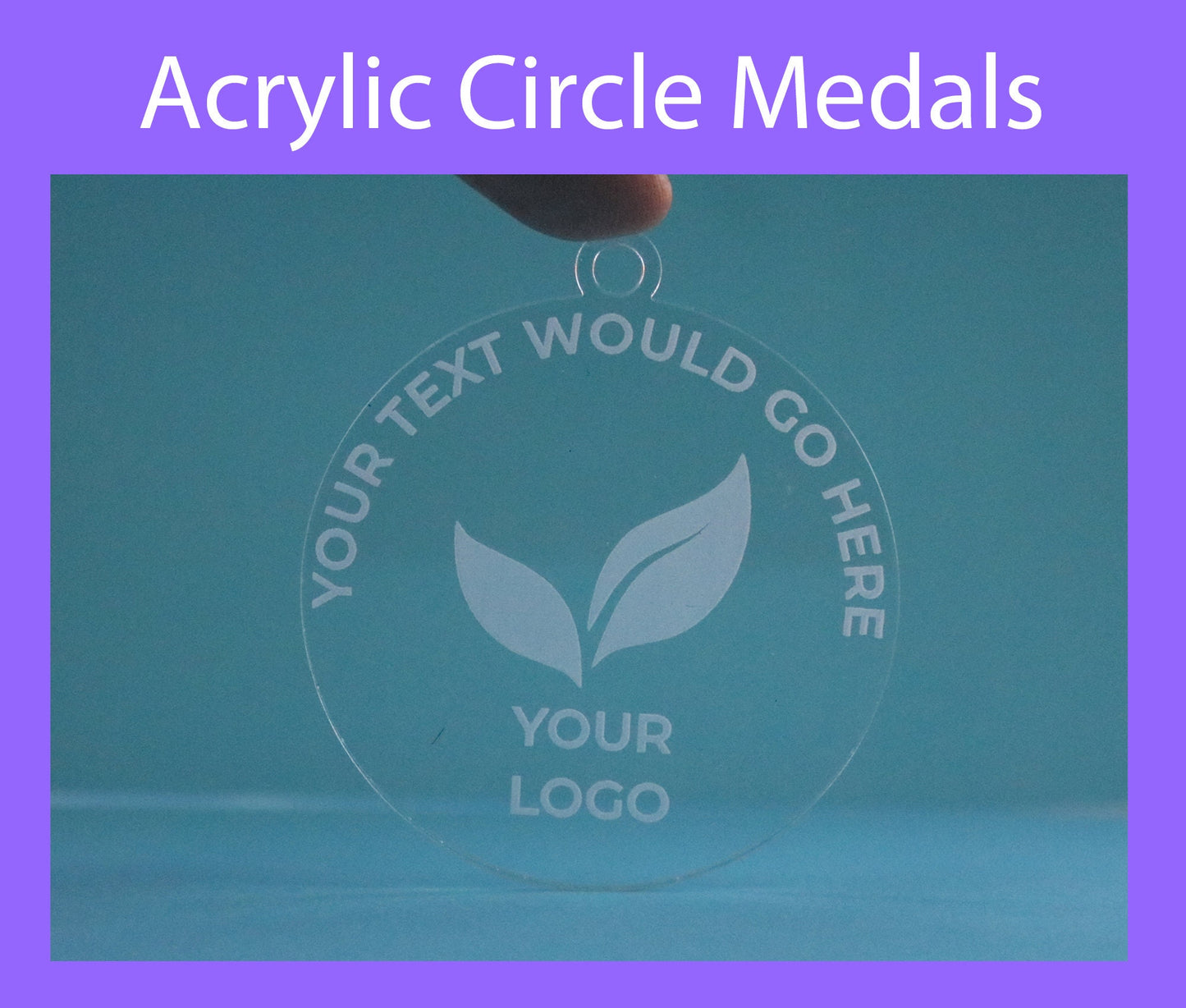 Personalised Acrylic Medals - 3mm Thick