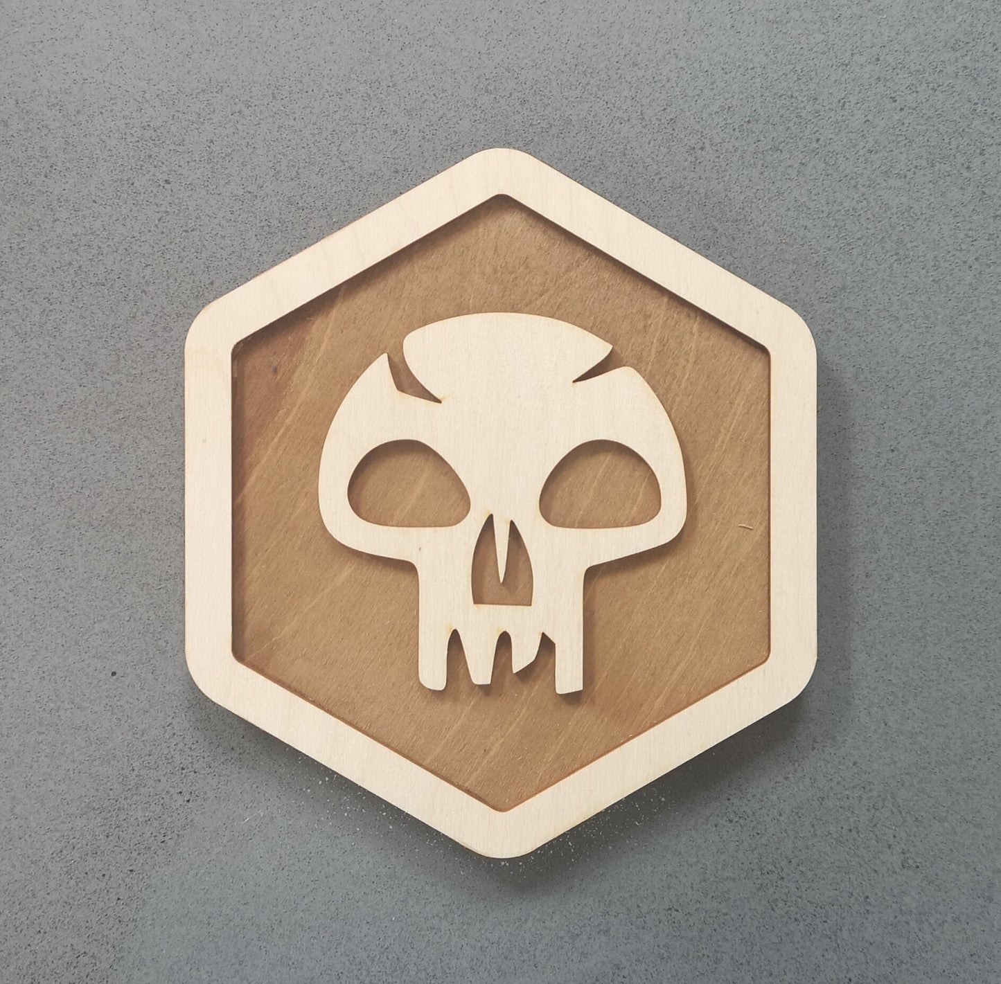 Hexagonal Magic The Gathering Wall Hanging Plaques - Set of 5 - Laser Cut Poplar