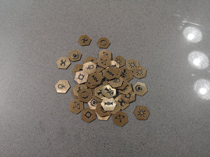 Set of 6 - 25mm Custom Objective Tokens