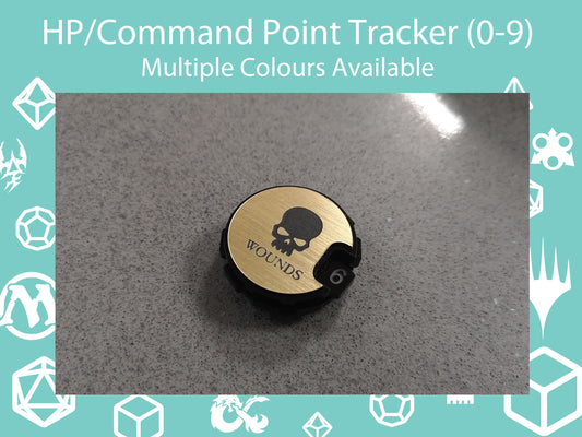 D&D HP Tracker/Warhammer Command Point or Victory Point Counter