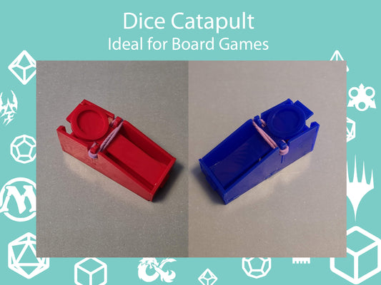 Tiny Acrylic Dice Catapult. Ideal for DnD, TTRPG or Children's Board Games