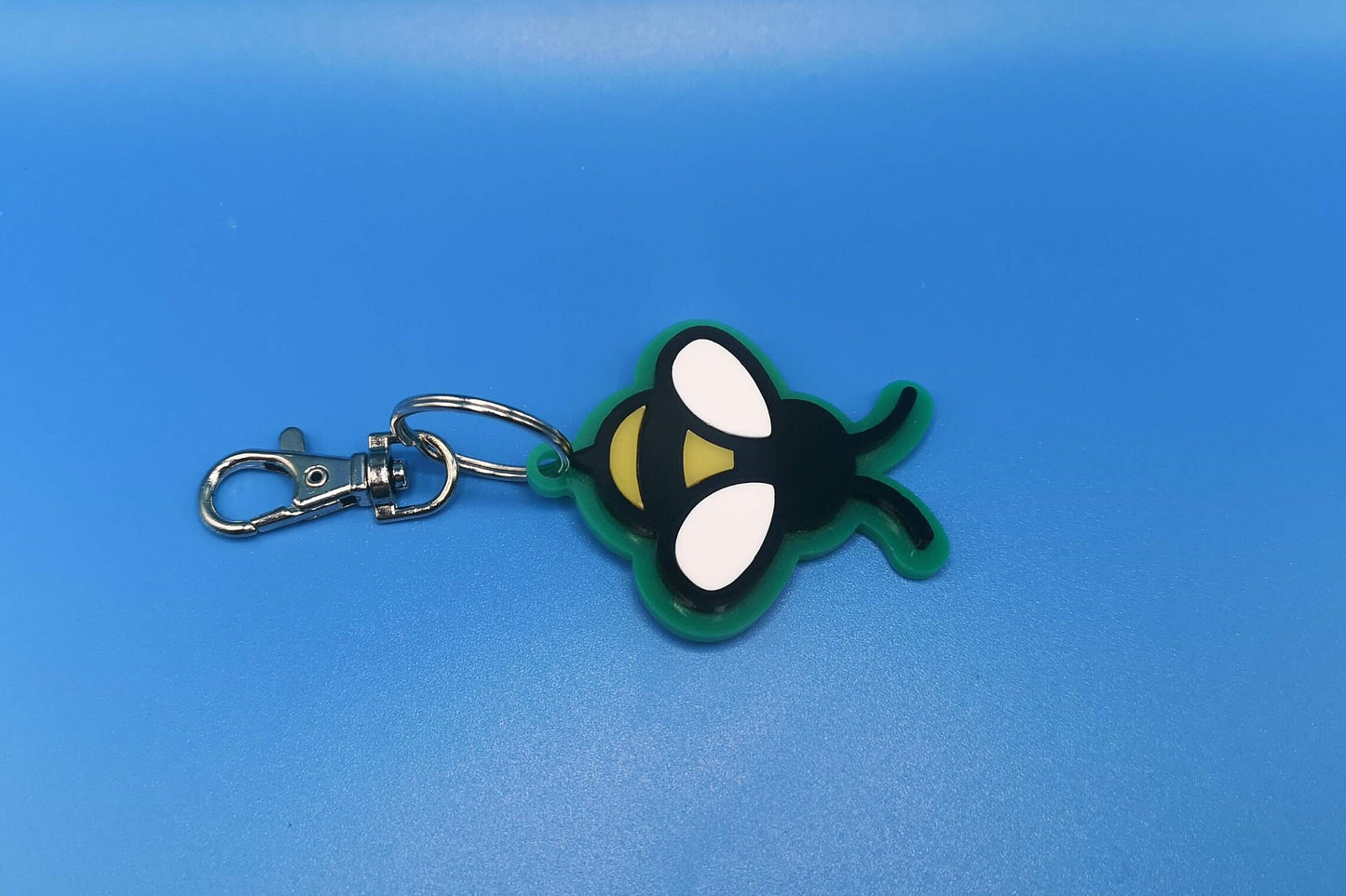 Bumble Bee Keychain/Keyring/Backpack tag/Lunchbox tag.