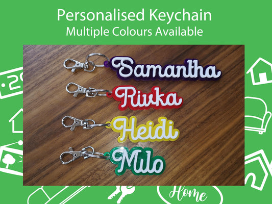 Personalised Name Keychain/Backpack tag/Lunchbox tag