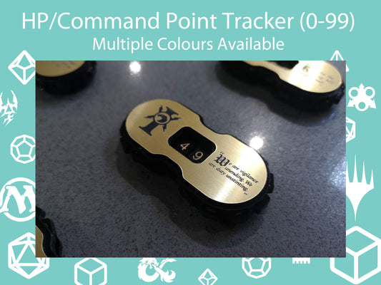 D&D HP Tracker/Warhammer Command Point or Victory Point Counter