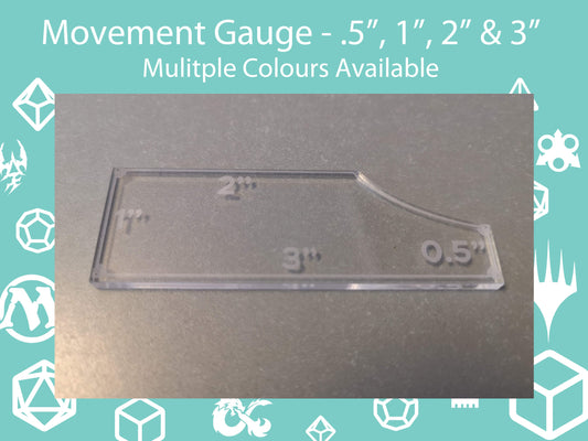 3" Measurement Movement Gauge - Table Top Gaming