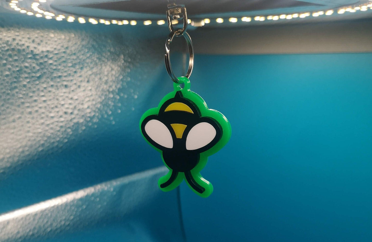 Bumble Bee Keychain/Keyring/Backpack tag/Lunchbox tag.