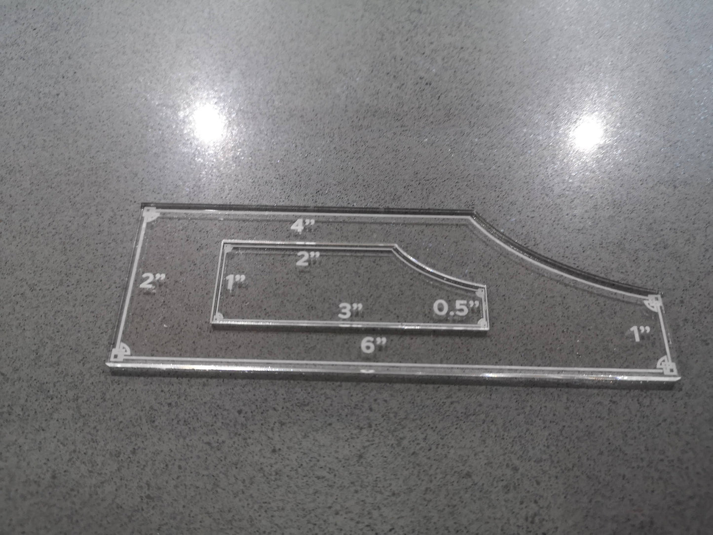 3" and 6" Measurement Movement Gauges - Set of 2 - Table Top Gaming. 3", 2", 1" and .5". 6", 4", 2" and 1"