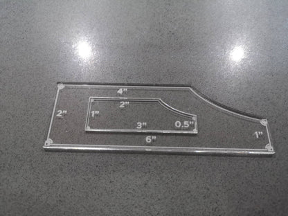 3" and 6" Measurement Movement Gauges - Set of 2 - Table Top Gaming. 3", 2", 1" and .5". 6", 4", 2" and 1"