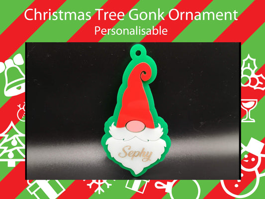 Personalised Santa Gonk Christmas Tree Decoration