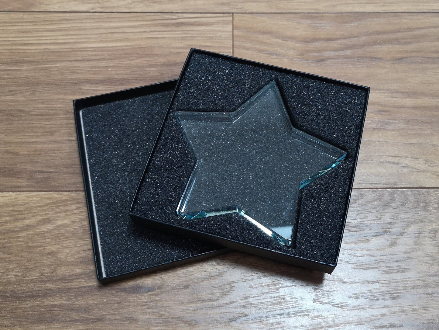 Freestanding Crystal Star Award - Personalisable, Laser Engraved Crystal/Glass - Available in 3 Sizes