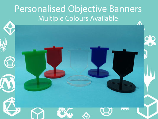 Personalised Objective Banners - Ideal for WH40K, Warhammer and other TTRPG