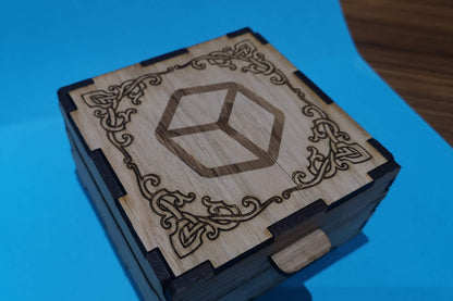 Wooden Nintendo Switch Game or Dice (D20/D6) Storage Box - Veneered MDF - Various inserts available