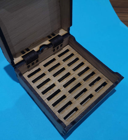 Wooden Nintendo Switch Game or Dice (D20/D6) Storage Box - Veneered MDF - Various inserts available