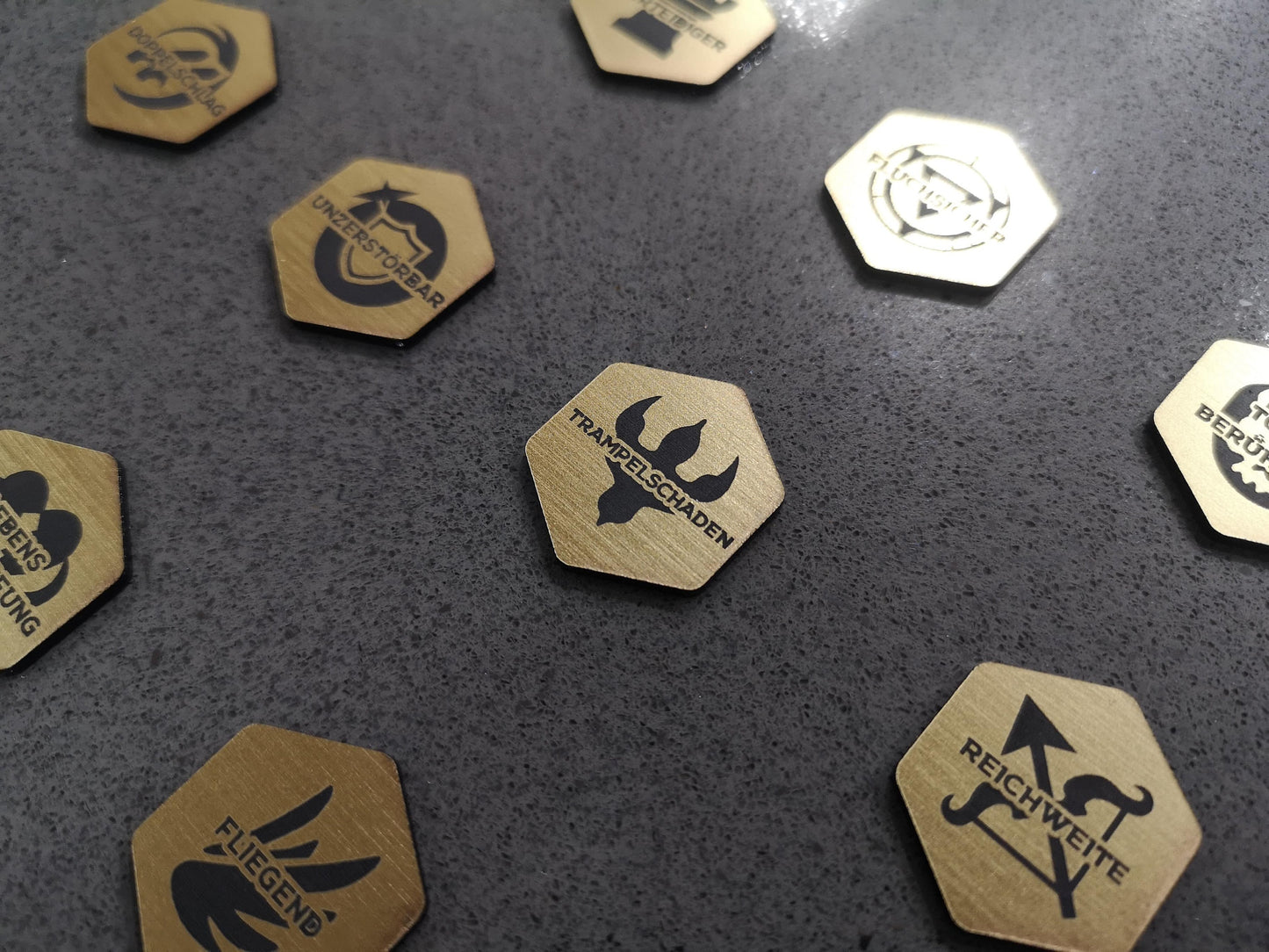 Magic the Gathering - Deutsche Set of 12 -  Keyword Tokens