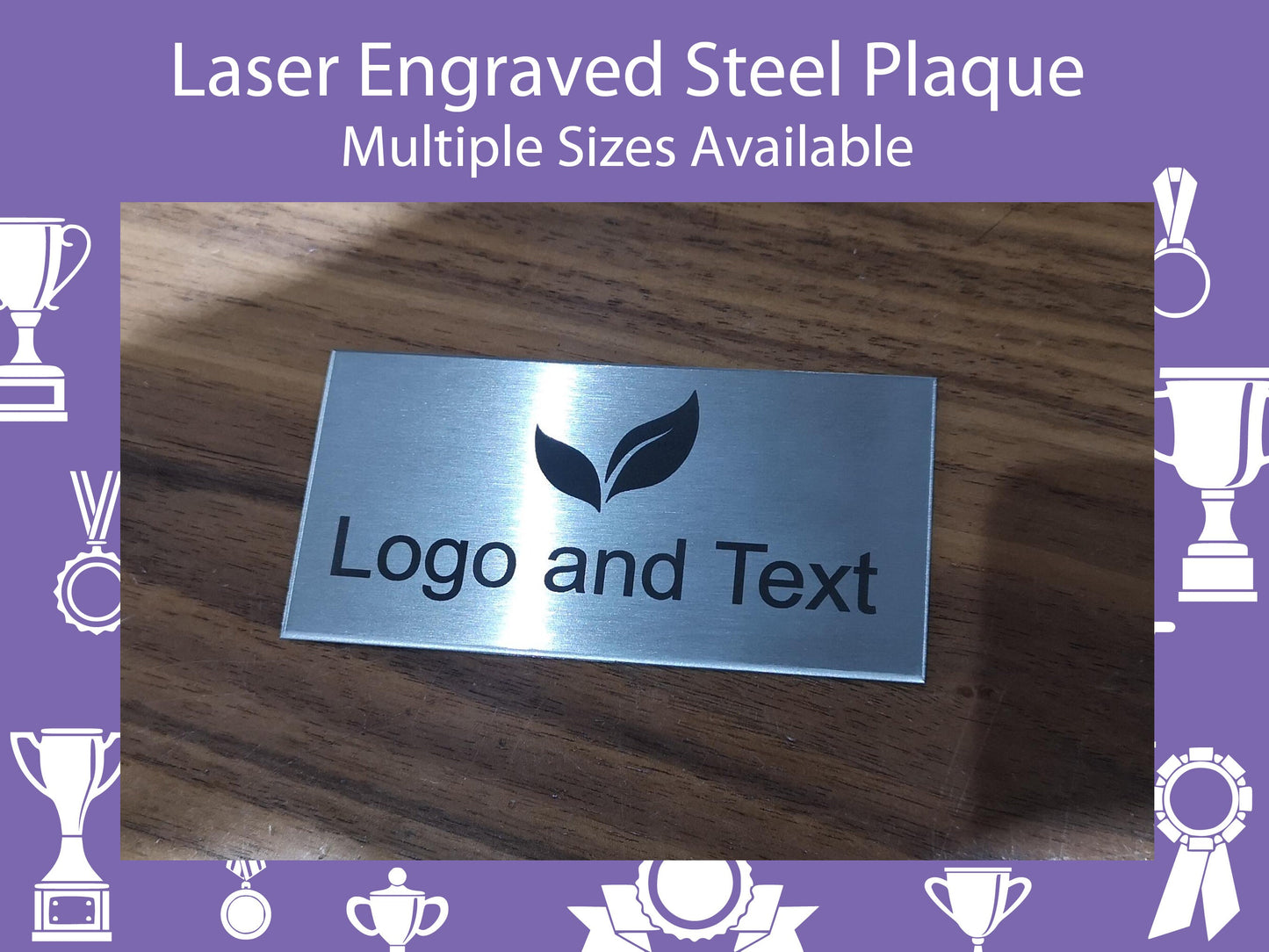 Personalised Laser Engraved Steel Plaque - Ideal for Indoor and Outdoor Use