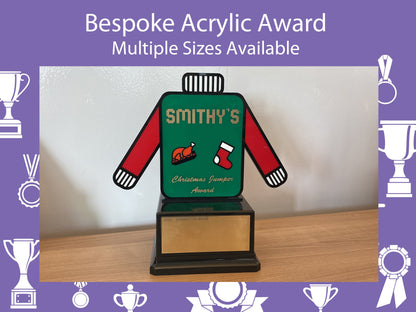 Bespoke Acrylic Award - Custom Acrylic Trophy - Available in Multiple Sizes