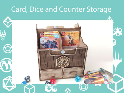 Card, Dice and Counter Storage - 3mm MDF Storage Box