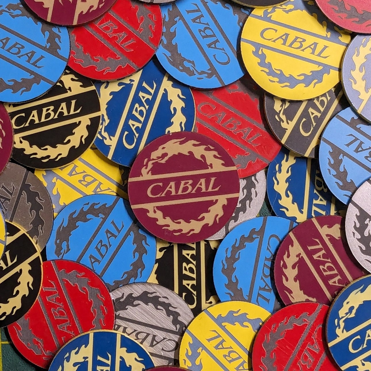 WH40K - Cabal Point Tokens - Set of 5 - Thousand Sons