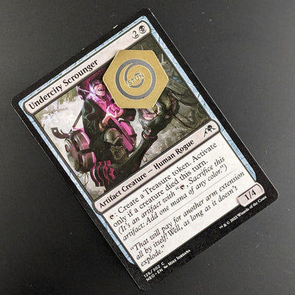 Magic the Gathering - Stun Token with Keyword - Multiple Colour Combinations